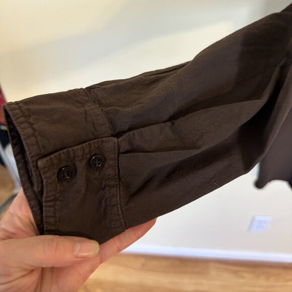 Vtg Scully Mens Brown Peruvian Cotton Pullover Shirt XL Heavy Western Ranch - Picture 9 of 9